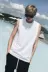 Mùa hè uốn cong đẹp trai T Hàn Quốc thể thao cotton mồ hôi thể thao vest nam trẻ trung màu sắc đơn giản không tay áo thun thủy triều áo thể dục chấm com Lót
