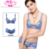 Han Jiaer Thêu mùa xuân và mùa hè Sexy Deep V Thu thập đồ lót có thể điều chỉnh Ladies Bra Set Dày Cup T1032 áo lót  Bộ đồ lót