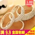Hàn Quốc flash kim cương xu hướng hoang dã vòng đeo tay cá tính trang sức nhỏ bán buôn hàng đơn vòng tay đàn hồi vòng tay nữ trang sức nhỏ vòng dâu tằm Vòng đeo tay Cuff