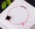 Vòng cổ hoa tai tự nhiên Agate Cỏ ba lá Nhẫn Set Set Bạc 925 - Nhẫn nhẫn vàng 18k nam Nhẫn