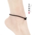Hàn quốc phiên bản của Sen sợi dây màu đỏ vòng chân đơn giản nam giới và phụ nữ vài dây màu đen thời trang cá tính nữ sinh viên vòng chân xu hướng đồ trang sức chân lắc chân nữ bạc ta Vòng chân