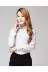 Phụ nữ đi lại thường xuyên dài tay mới sọc màu xám áo sơ mi nữ Hàn Quốc phiên bản của mỏng giảm béo CV áo sơ mi khí của phụ nữ quần áo áo sơ mi nữ dài tay trắng Áo sơ mi dài tay