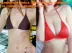 Của phụ nữ Bikini Ba Điểm Miễn Phí Bra Set Tie Ngực Pad Bóng Tam Giác Cup Giả Lụa Satin Đồ Lót Quần Lót do lot Bộ đồ lót