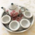 Thống Tongzi Gongfu Tea Set Đồ Chơi Trẻ Em Nhà Gốm Mini Bộ Trà Đặt Quà Tặng Nhỏ đồ chơi nấu ăn cho bé Đồ chơi gia đình