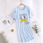 Snoopy đồ ngủ nữ mùa hè cotton ngọt ngào cô gái mỏng phần ngắn tay lỏng lẻo kích thước lớn váy ngủ cotton dịch vụ nhà váy ngủ cao cấp