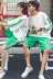 Hồng Kông phong cách đàn ông và phụ nữ thể thao và giải trí phù hợp với mùa hè 2018 mới thời trang hai mảnh sinh viên Hàn Quốc vài trường đồng phục mùa hè Bộ đồ