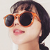 Hàn quốc chic Harajuku kỳ nghỉ bên minh bạch kính mát cá tính vòng màu vàng khung Hàn Quốc phiên bản của khuôn mặt nam giới và phụ nữ kính mát thủy triều Kính râm