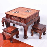 Laos Big Red Rosewood Три -шахматные столы из пяти -части из красного дерева чайный стол