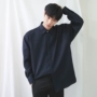 Dongdaemun Quần áo nam Hàn Quốc mua tinh tế nút ẩn hình dạng lỏng màu rắn áo dài tay áo sơ mi dài tay - Áo áo khoác sơ mi