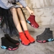 Ins siêu lửa vớ giày nữ mùa xuân đàn hồi cao để giúp Paris Hàn Quốc ulzzang dệt kim trọng lượng nhẹ giày thường Giày cao gót