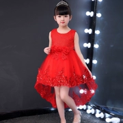 Đuôi trẻ em ăn mặc trong lớn trẻ em váy cưới Tutu cô gái đỏ công chúa ăn mặc trang phục trẻ em mùa hè trẻ em váy