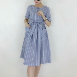 Kai Liner QDX-B055 môi trường sống bướm Xuân 2018 mùa hè thời trang mới tính khí là mỏng với sọc đầm áo cưới
