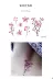 8 Miễn Phí Vận Chuyển Cơ Thể Chống Thấm Nước Cánh Tay Instep Tươi Sơn Watermark Nhãn Dán Hình Xăm Peach Blossom Flower A10 hình xăm dán như thật Vẽ trên cơ thể