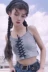 Mùa xuân và mùa hè Hàn Quốc phiên bản của hoang dã rắn màu sexy quai vest vest mỏng dây đai ngắn mặc mỏng đáy áo áo vest nữ Áo ba lỗ