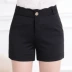 Mùa hè mới 2019 phụ nữ trung niên phù hợp với quần short eo cao mặc rộng kích thước lớn quần short mùa hè gái mại dâm - Quần short