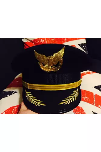 Капитанская униформа униформа шляпа капитан шляпа Пилот Гражданская авиационная шляпа Авиакомпания Шляпа