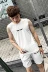 Mùa hè của nam giới thể thao phù hợp với mỏng ngắn tay t-shirt quần short thể thao nam cotton vest không tay quần áo Áo vest cotton