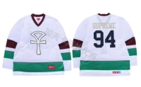 Spot Supreme 18SS ANKH хоккейная майка с хоккейной сеткой Long -Long -Sleeved вышивка Big Logo