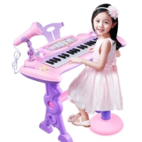 Đàn piano điện tử cho trẻ em có micro cô gái giáo dục sớm chơi piano ba trong một - Đồ chơi nhạc cụ cho trẻ em đàn organ đồ chơi