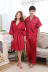 Vài bộ đồ ngủ mùa hè nam ngắn tay quần nightdress robe red newlyweds cưới đồ ngủ cô dâu trang điểm mặc quần áo gown bộ bông ấp áp mùa đông nam nữ Cặp đôi