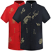 Trung niên và người đàn ông già tang ngắn tay mùa hè Hanfu cha Trung Quốc phong cách áo sơ mi áo ông nội trang phục dân tộc phong cách Trung Quốc Trang phục dân tộc
