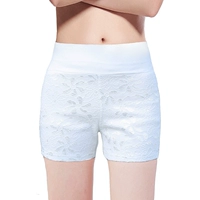 Phiên bản Hàn Quốc của quần short cạp cao co giãn mỏng bên ngoài mặc quần legging size lớn bó sát an toàn quần chống nắng nữ mùa hè cotton - Quần short quần đùi nữ đẹp