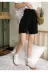 Retro Hàn Quốc chic phong cách đơn giản loose màu sắc hoang dã mỏng quần chân rộng đàn hồi eo casual năm quần quần short Quần short