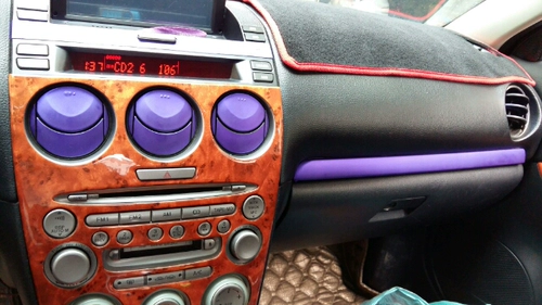 Mazda 6 Peach Wood Interior Mazda 6 персиковое дерево углеродное волокно 03-05 Mazda 6 Специальные 10 наборов