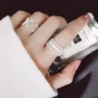 S925 sterling bạc ngón trỏ nhẫn nữ bạc và bạc thời trang đơn giản nhỏ ren tươi sinh viên nhẫn trang sức Hàn Quốc nhẫn đẹp