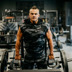 Cơ bắp tập thể dục anh em thể thao slim trùm đầu không tay nam duy nhất vest chạy đào tạo trùm đầu vest áo khoác thể thao Áo thể thao