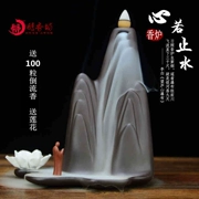 Tràn hương nhang tím trang trí sáng tạo trà đạo tháp Thiền nhang núi nước gỗ đàn hương hương khói trang trí khói - Trang trí nội thất