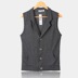 Mùa xuân và mùa hè người đàn ông Hàn Quốc thường mỏng đan vest Slim phù hợp với cổ áo vest vest nam không tay cardigan coat Dệt kim Vest