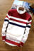Áo len nam mùa thu và mùa đông Hàn Quốc phiên bản của vòng cổ sinh viên dòng áo len áo len xu hướng sọc đáy áo len nam áo khoác Cardigan