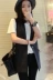 2018 mùa xuân và mùa thu mới của Hàn Quốc phiên bản của vest của phụ nữ cơ thể mỏng màu đen dài tay phù hợp với cổ áo vest vest Áo vest