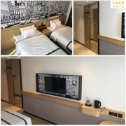 Phòng B & B phòng khách sạn tiêu chuẩn phòng đầy đủ nội thất giường Câu lạc bộ khách sạn tùy chỉnh bộ giường đôi kết hợp TV - Nội thất khách sạn