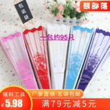 Пакетная упаковка розового медведя прозрачная печать пластиковые пластиковые блоки. Заплывшие упакованные материалы аксессуары цветочные упаковки бумага