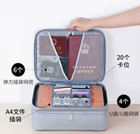 Túi lưu trữ tài liệu gia đình hộp dung lượng lớn tài khoản hộ chiếu này đặt hóa đơn quan trọng túi tài liệu hộp đa chức năng - Túi thông tin xác thực túi đựng giấy tờ xe