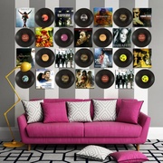 đầu đĩa than akai	 Cá tính retro ghi âm vinyl ghi âm trang trí tường quán cà phê thanh trang trí sơn phòng khách trang trí tường - Máy hát đầu đĩa than klipsch