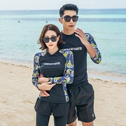 Bộ đồ lặn Hàn Quốc quần áo sứa nữ mặt trời snorkeling áo tắm dài tay khâu tách bộ đồ đôi nam quần áo lướt