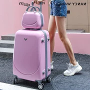 Hành lý nữ sinh viên phiên bản tiếng Hàn của xe đẩy nhỏ tươi hộp mật khẩu hộp vali nữ retro túi trẻ em túi hành lý