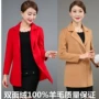 Áo khoác cashmere hai mặt nữ ngắn đoạn 2018 thu đông 2018 phiên bản mới của phụ nữ Hàn Quốc về áo khoác len ngắn áo khoác burberry nữ