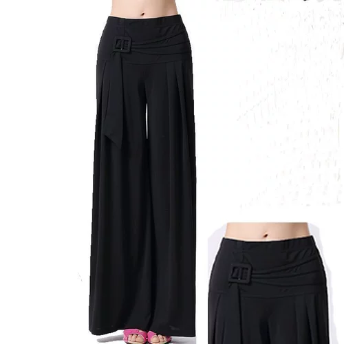 Новый национальный стандартный танец, современные танцы с широкими брюками с длинными брюками Хрустальная конопля, большой женский танец взрослые квадратные танце