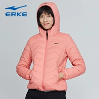 Áo khoác nữ Hongxing Erke 2018 thu đông mới cho bộ đồ cotton mới của phụ nữ xuống ấm áp ấm áp chống gió thời trang thể thao nữ - Quần áo độn bông thể thao áo khoác đại hàn nữ