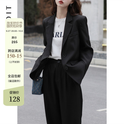 taobao agent Retro advanced sexy black classic suit jacket