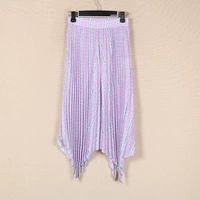 DZ Plus серия летней женской волны Dot Dot Tought талия нерегулярные плиссированные юбки AK1J864609 два