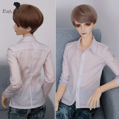 taobao agent BJD shirt 3 -point Pu Shi uncle's daily striped shirt spot two pieces of free shipping LittleWorldbjd