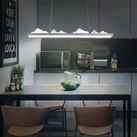 Современный и минималистичный креативный светильник для гостиной, скандинавская прямоугольная кофейная светодиодная люстра