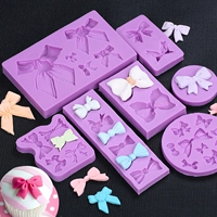 Fondant Cake Mould Mold Silicone Dry Pace Mold Lady Bow Bow Bộ sưu tập hoàn chỉnh Nhiều lựa chọn - Tự làm khuôn nướng khuôn bánh nhúng