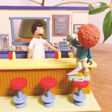 Игрушка 过家家场景玩具汉堡儿童礼物日单角落生物仿真食玩礼盒三明治贝果 OTHER