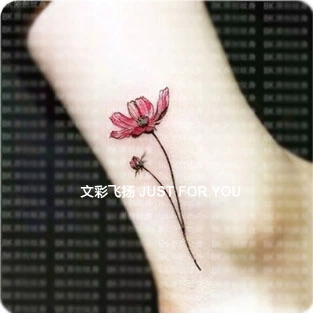 Водостойкие тату наклейки, свежая милая наклейка, долговременный эффект, Южная Корея, в цветочек